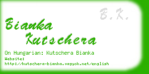 bianka kutschera business card